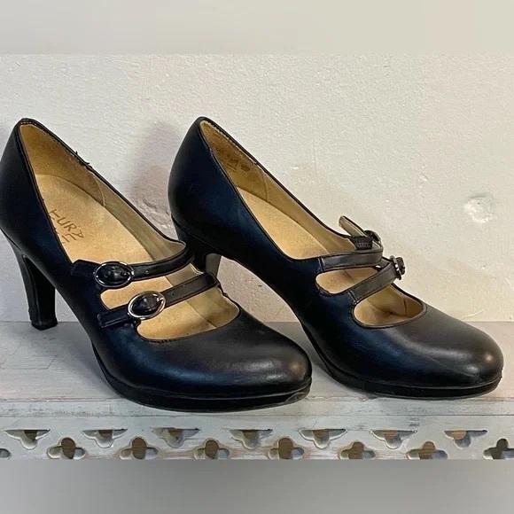 Clarks Shoes - Clarks Black Double Strap Heels